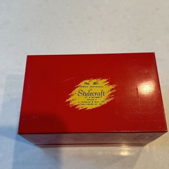 Vintage Red Recipe Box - Picture 10 of 10